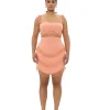 Fashion Andrea Iyamah Rizo Corset Skirt-Powder Peach