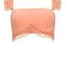 Shop Andrea Iyamah Rizo Crop Top-Powder Peach