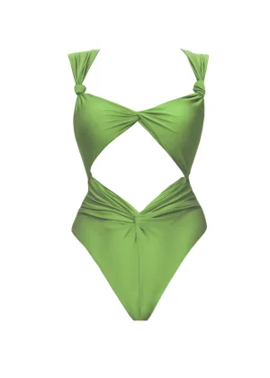 Store Andrea Iyamah Rora One Piece Swimsuit-Aloe