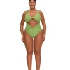 Store Andrea Iyamah Rora One Piece Swimsuit-Aloe