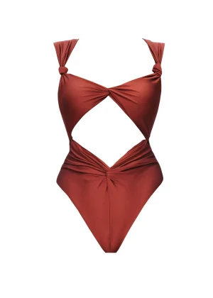 Clearance Andrea Iyamah Rora One Piece Swimsuit-Chocolate