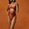 Clearance Andrea Iyamah Rora One Piece Swimsuit-Chocolate