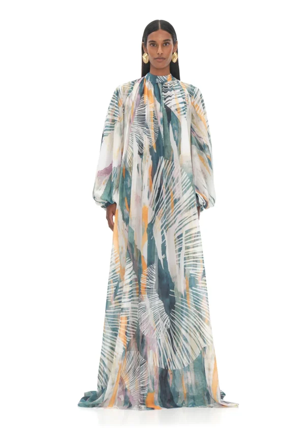 Sale Andrea Iyamah Sade Cover-Up Abstract Bark Dress