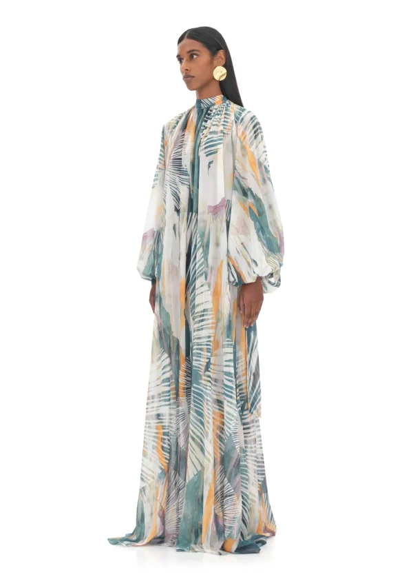 Sale Andrea Iyamah Sade Cover-Up Abstract Bark Dress