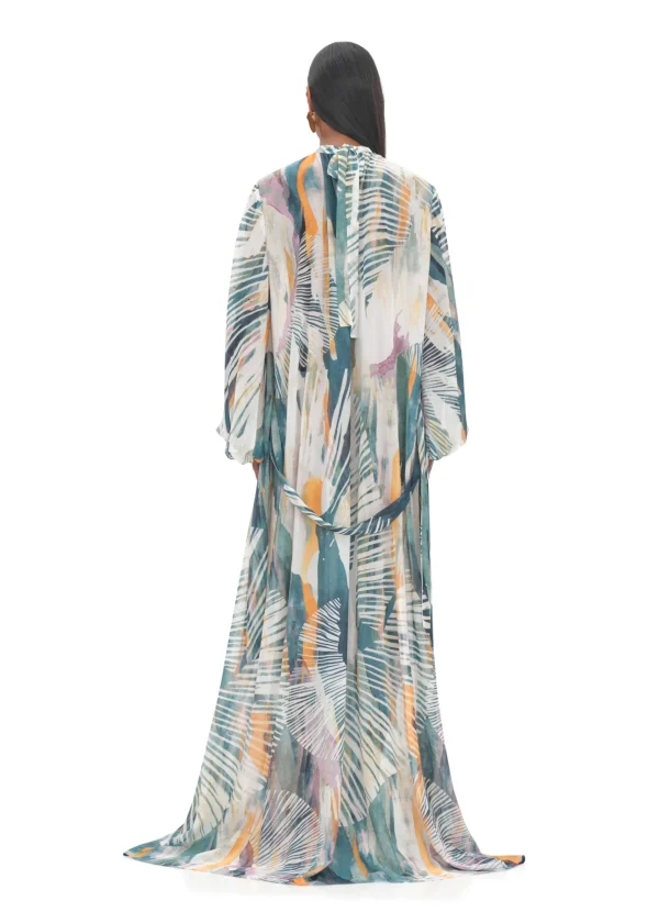 Sale Andrea Iyamah Sade Cover-Up Abstract Bark Dress