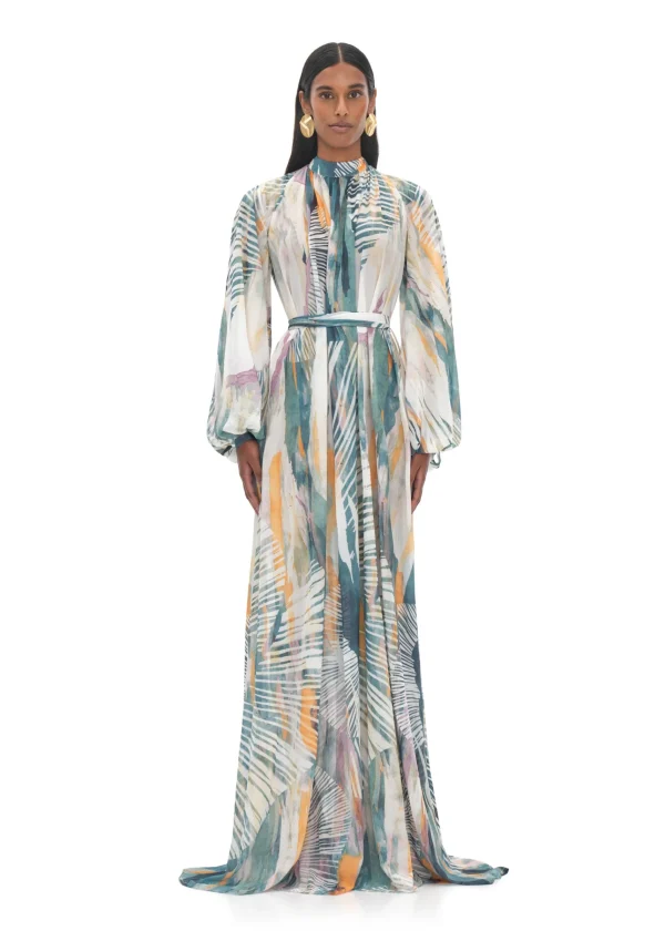 Sale Andrea Iyamah Sade Cover-Up Abstract Bark Dress