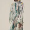 Sale Andrea Iyamah Sade Cover-Up Abstract Bark Dress