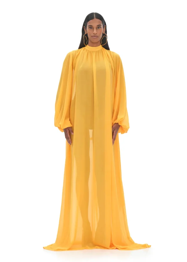 Best Sale Andrea Iyamah Sade Cover-Up Marigold Dress
