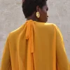 Best Sale Andrea Iyamah Sade Cover-Up Marigold Dress