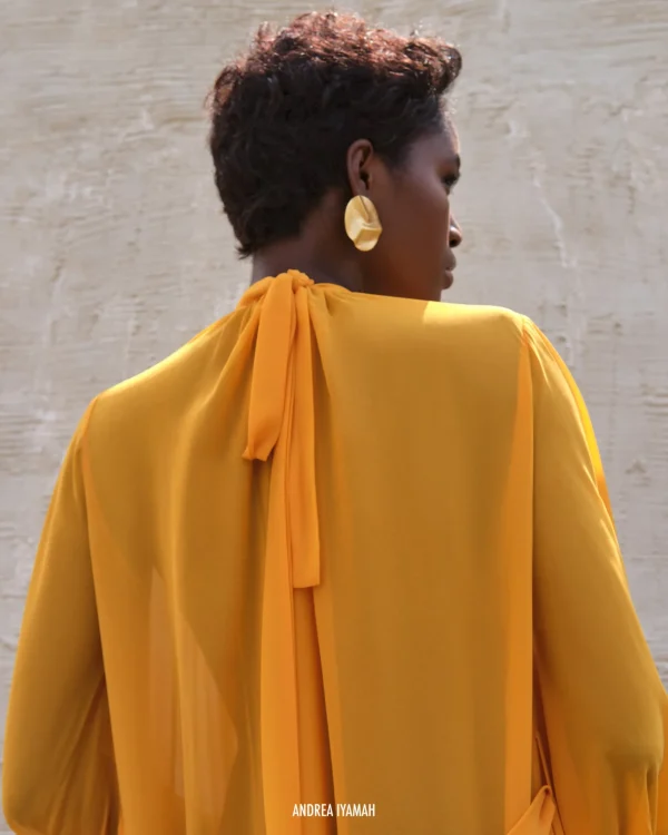 Best Sale Andrea Iyamah Sade Cover-Up Marigold Dress