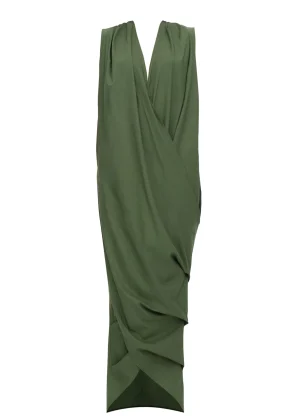 Outlet Andrea Iyamah Sayo Kaftan Dress-Forest