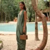 Outlet Andrea Iyamah Sayo Kaftan Dress-Forest