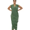 Outlet Andrea Iyamah Sayo Kaftan Dress-Forest