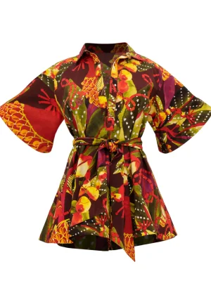 Discount Andrea Iyamah Shanti Romper-Kola Print
