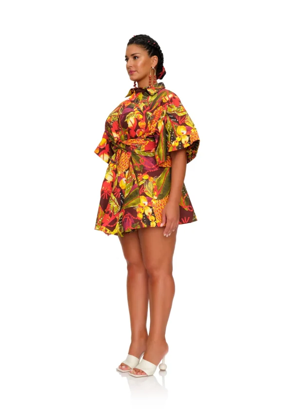 Discount Andrea Iyamah Shanti Romper-Kola Print
