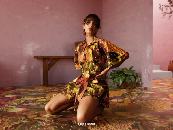 Discount Andrea Iyamah Shanti Romper-Kola Print