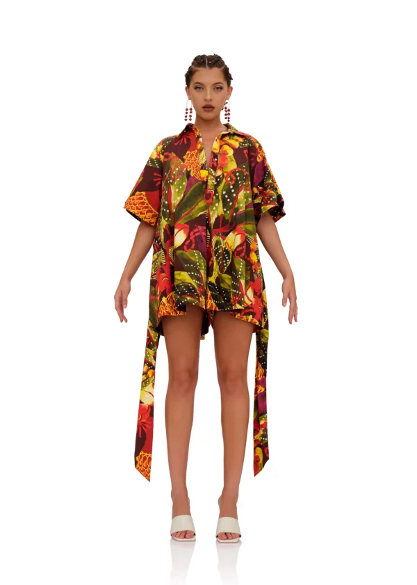 Discount Andrea Iyamah Shanti Romper-Kola Print
