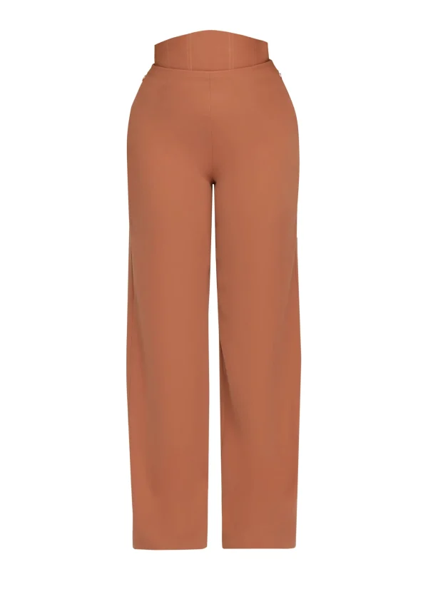 Outlet Andrea Iyamah Sita Corset Pants-Dust