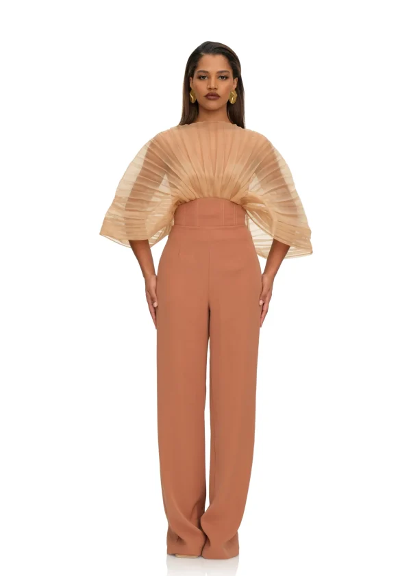 Outlet Andrea Iyamah Sita Corset Pants-Dust