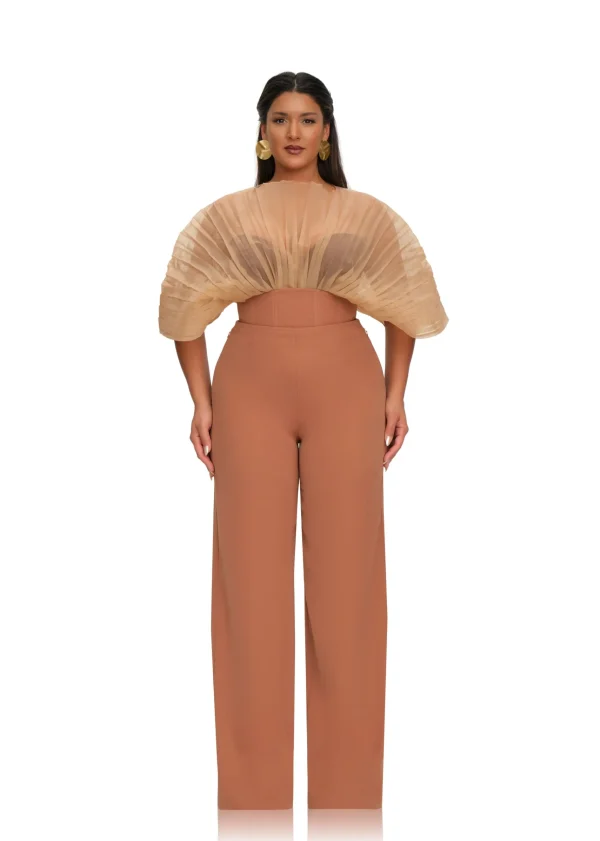 Outlet Andrea Iyamah Sita Corset Pants-Dust