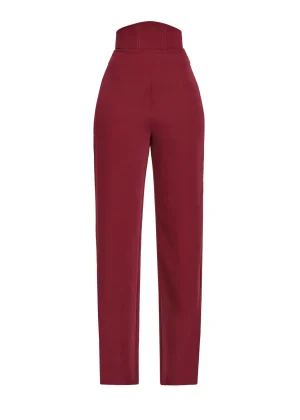 Shop Andrea Iyamah Sita Corset Pants-Plum