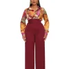 Shop Andrea Iyamah Sita Corset Pants-Plum