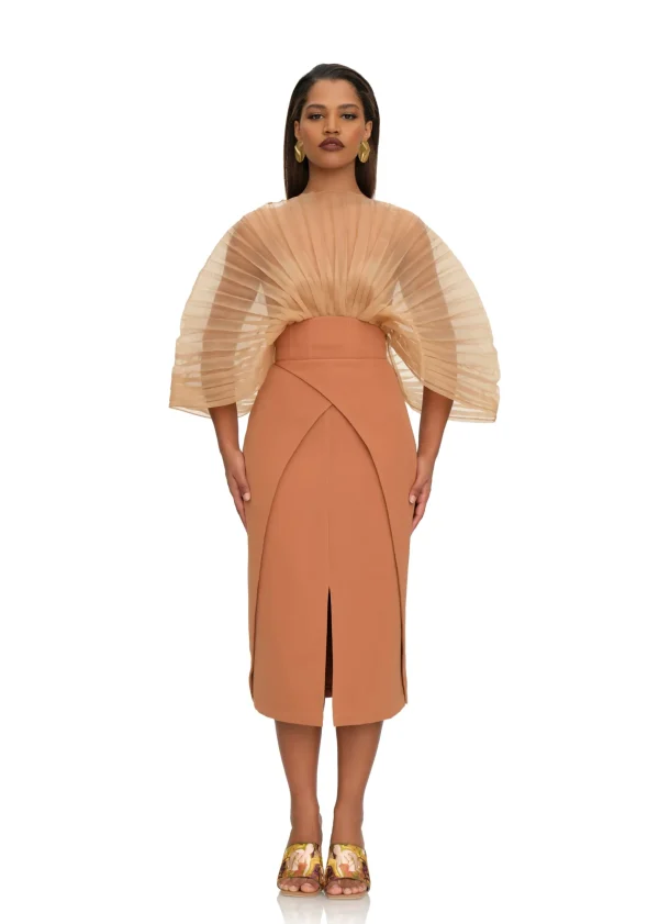 Sale Andrea Iyamah Sita Corset Skirt-Dust