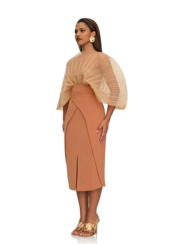 Sale Andrea Iyamah Sita Corset Skirt-Dust