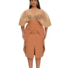 Sale Andrea Iyamah Sita Corset Skirt-Dust