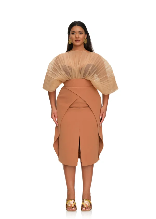 Sale Andrea Iyamah Sita Corset Skirt-Dust