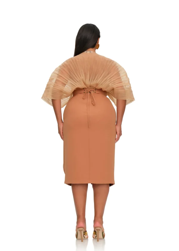 Sale Andrea Iyamah Sita Corset Skirt-Dust