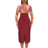 Online Andrea Iyamah Sita Corset Skirt-Plum