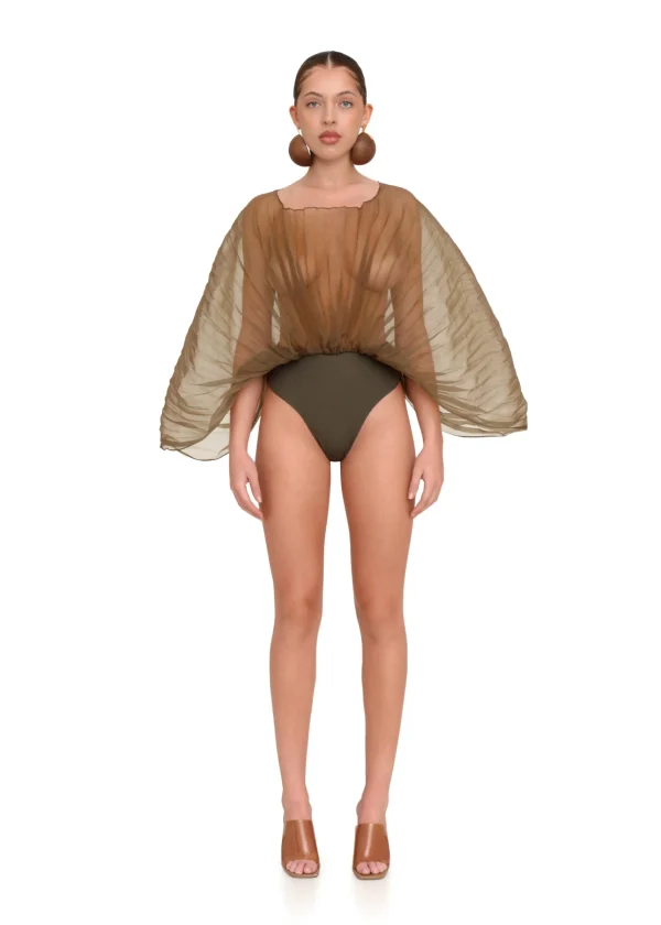 Best Sale Andrea Iyamah Sombra Bodysuit-Jade