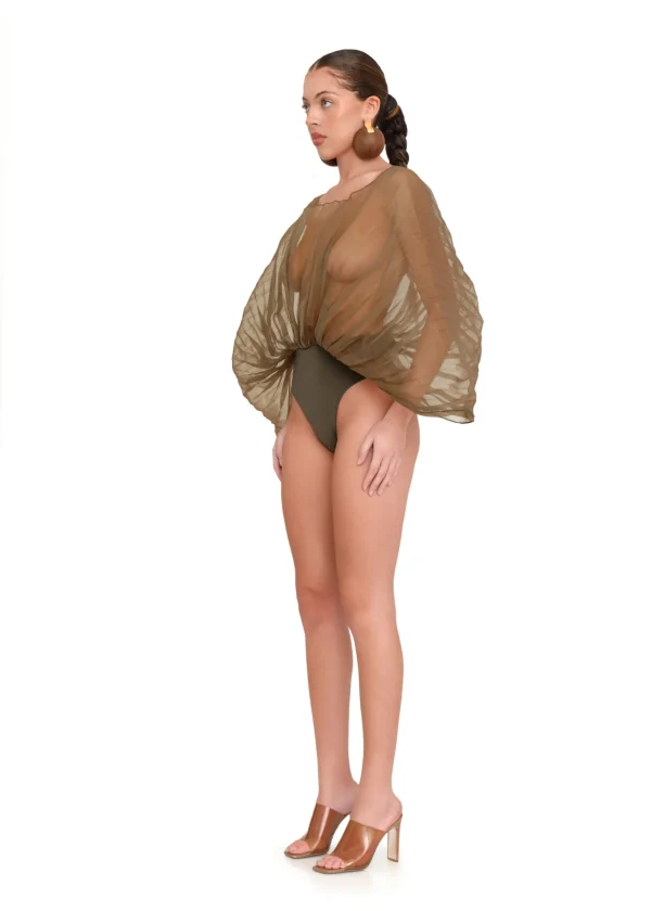 Best Sale Andrea Iyamah Sombra Bodysuit-Jade