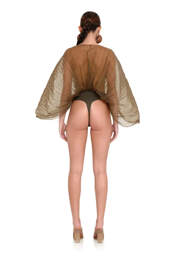 Best Sale Andrea Iyamah Sombra Bodysuit-Jade