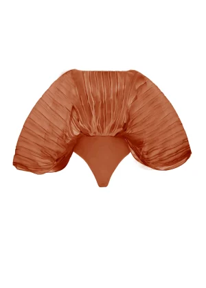 Store Andrea Iyamah Sombra Bodysuit-Rust Pomegranate