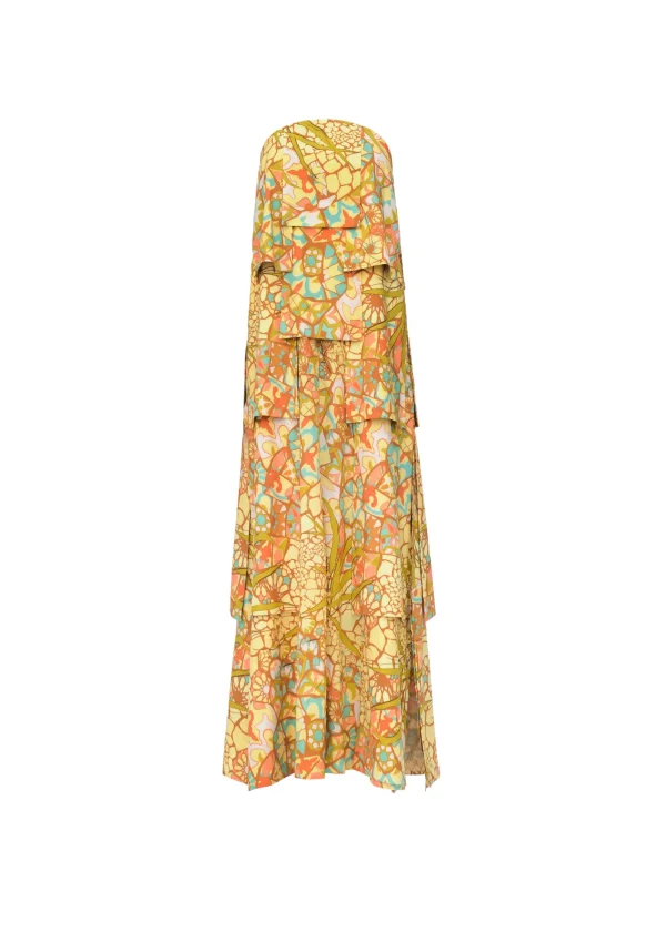 Discount Andrea Iyamah Strata Maxi Dress-Ilia Print