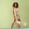 Discount Andrea Iyamah Strata Maxi Dress-Ilia Print