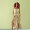 Discount Andrea Iyamah Strata Maxi Dress-Ilia Print
