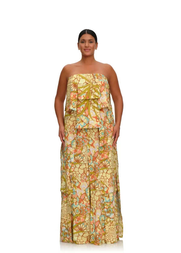 Discount Andrea Iyamah Strata Maxi Dress-Ilia Print