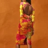 Store Andrea Iyamah Taka Mesh Midi Skirt