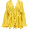 Best Andrea Iyamah Tari Romper-Lemon