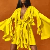 Best Andrea Iyamah Tari Romper-Lemon