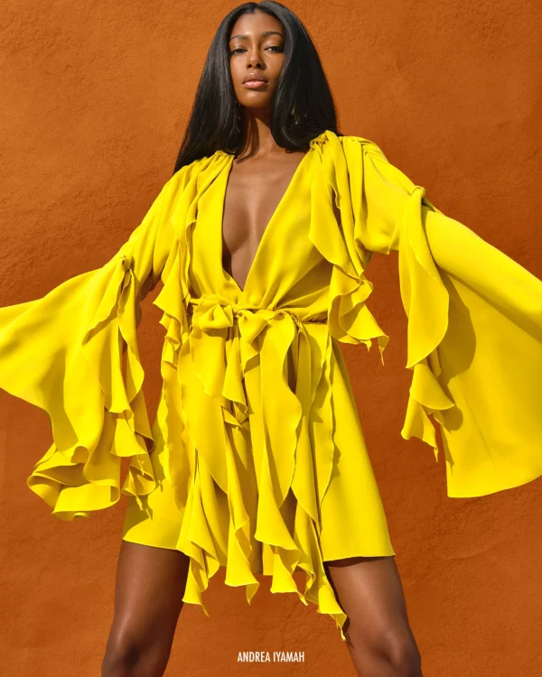 Best Andrea Iyamah Tari Romper-Lemon