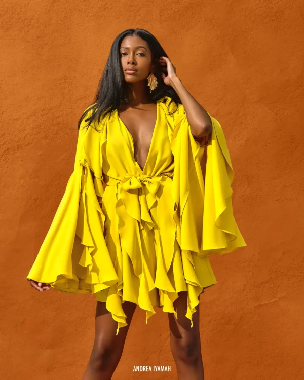 Best Andrea Iyamah Tari Romper-Lemon