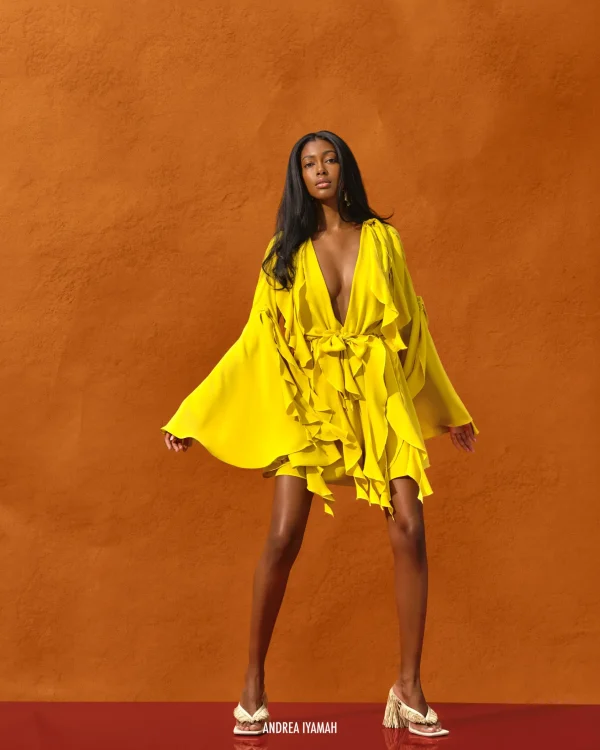 Best Andrea Iyamah Tari Romper-Lemon