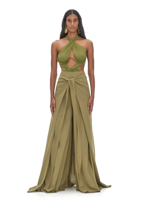 Outlet Andrea Iyamah Thema Green Pants