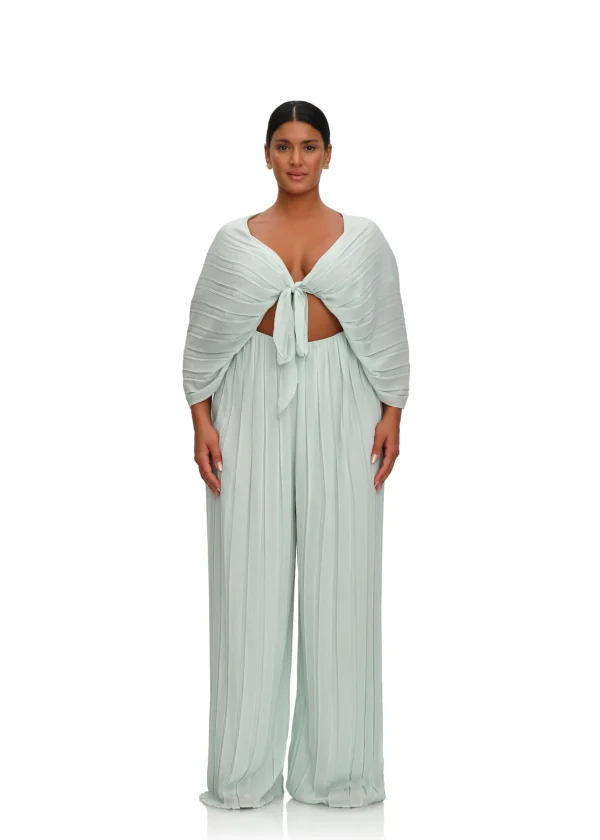 Best Sale Andrea Iyamah Thero Jumpsuit-Mint Blue