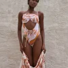 Best Sale Andrea Iyamah Tiaca Eucalyptus One Piece Swimsuit