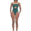 Best Andrea Iyamah Tiaca Forest Green One Piece Swimsuit